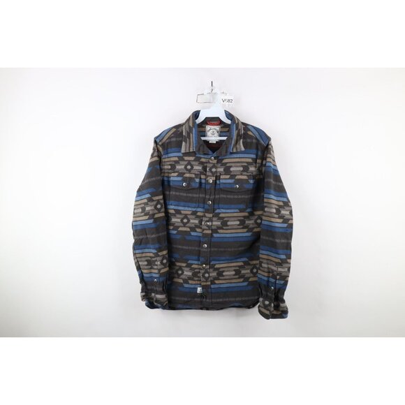 Iron and Resin Other - Iron and Resin Mens large Faded Heavy Southwestern Fiesta Flannel Button Shirt